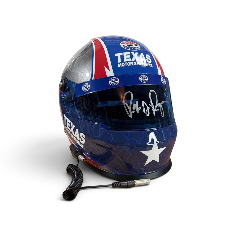 Texas Motor Speedway Full Size Drivers Helmet Signed By President Rob Ramage